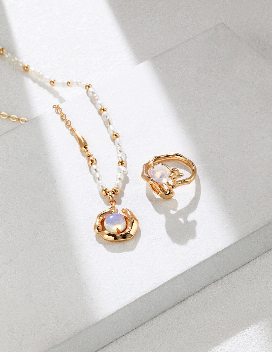 Opal & Pearl Necklace - Nature’s Guardian Collection