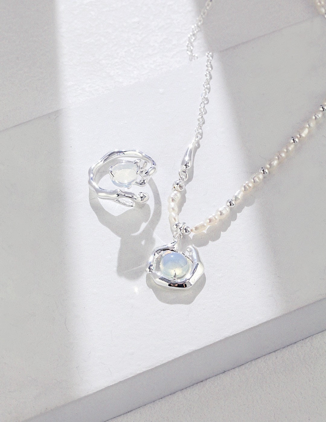Opal & Pearl Necklace - Nature’s Guardian Collection