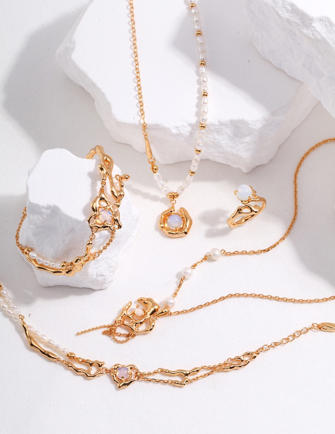 Opal & Pearl Necklace - Nature’s Guardian Collection