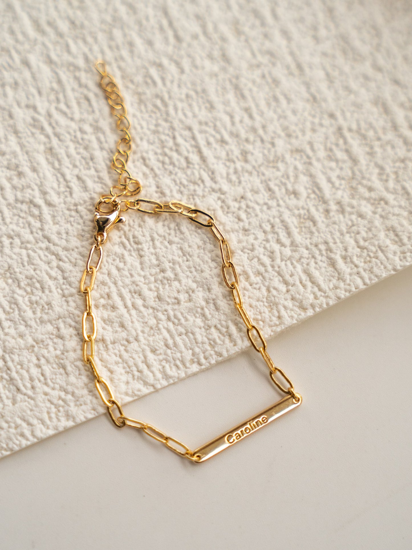 Personalized Name Bracelet – 18K Gold Finish on 925 Sterling Silver