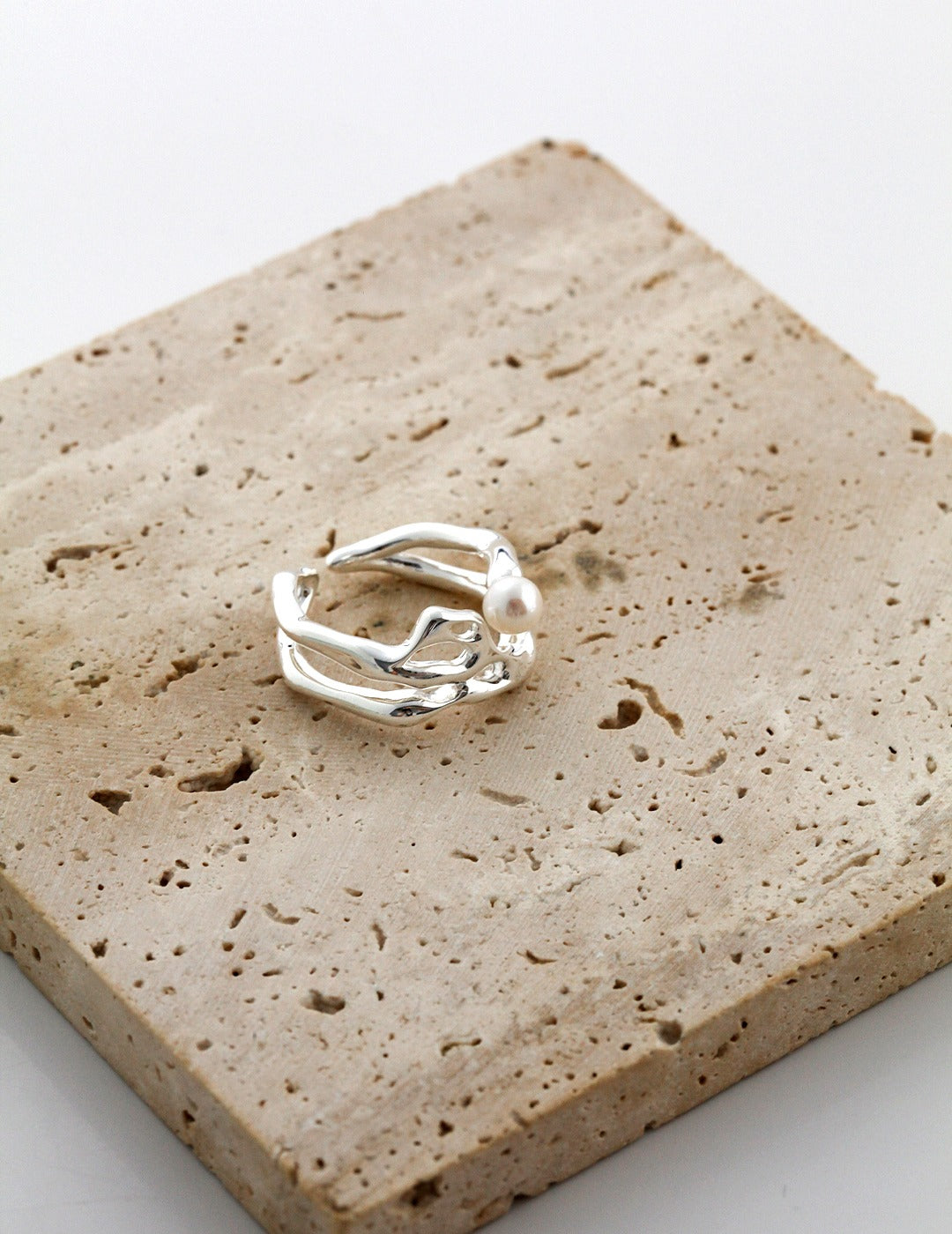 Instructive Pearl Ring - Adjustable