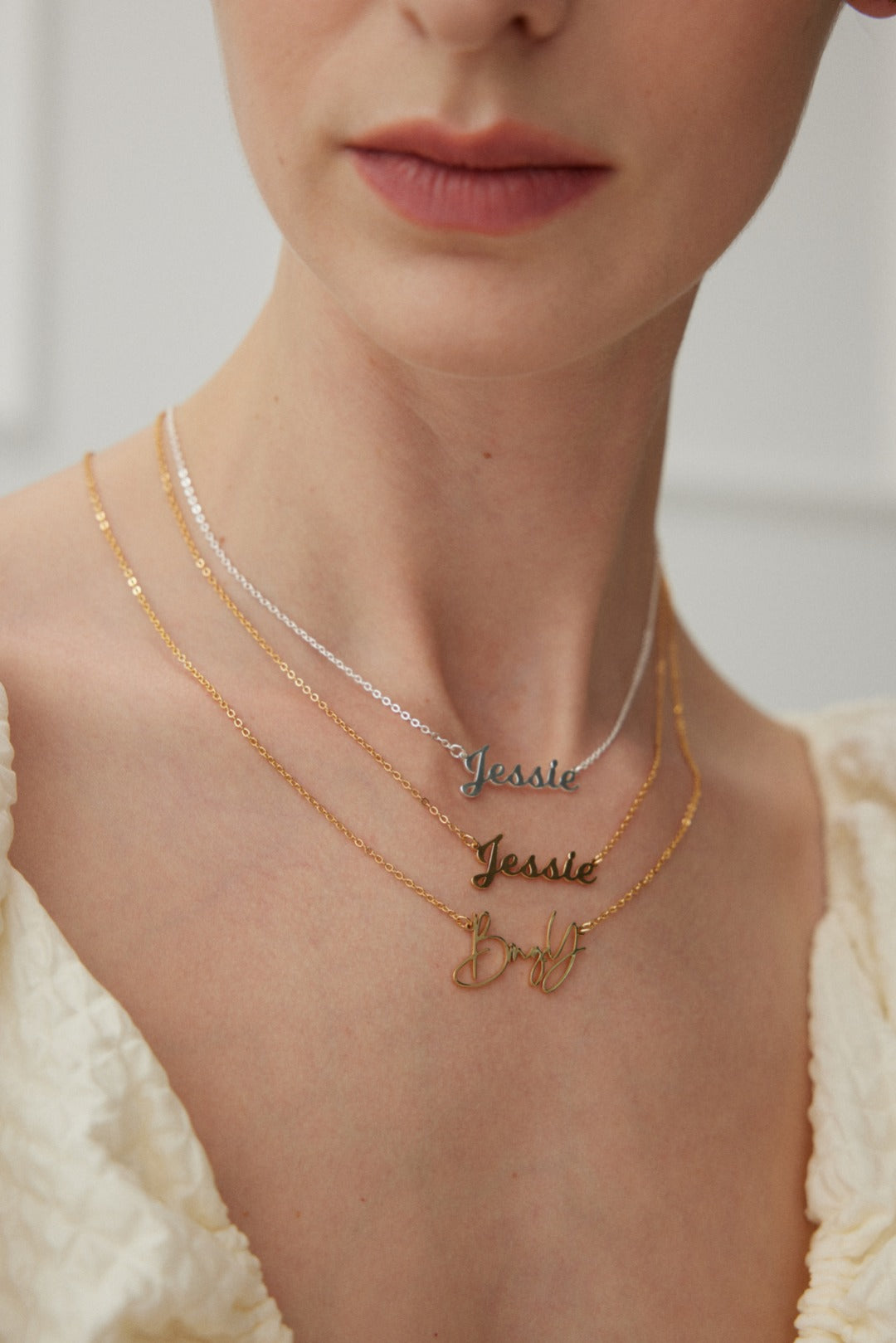 Personalized Name Necklace - 18K Gold or Silver