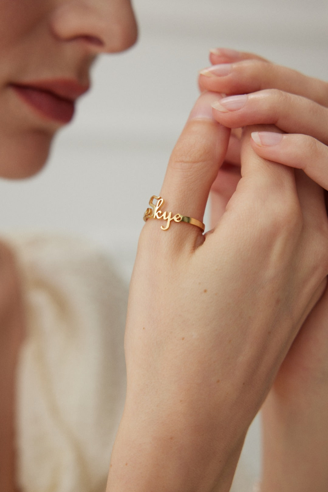 Personalized Name Ring - Single Layer / Double Layer