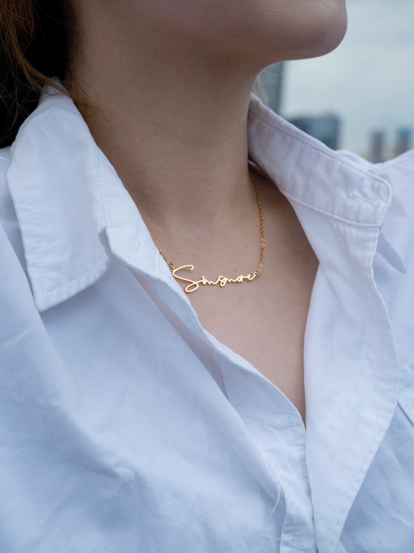 Personalized Name Necklace - 18K Gold or Silver
