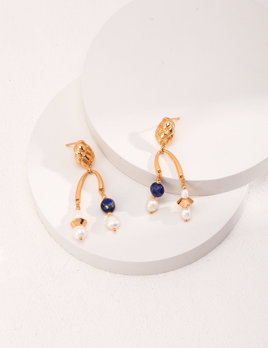 Lapis Lazuli & Freshwater Pearls Earrings