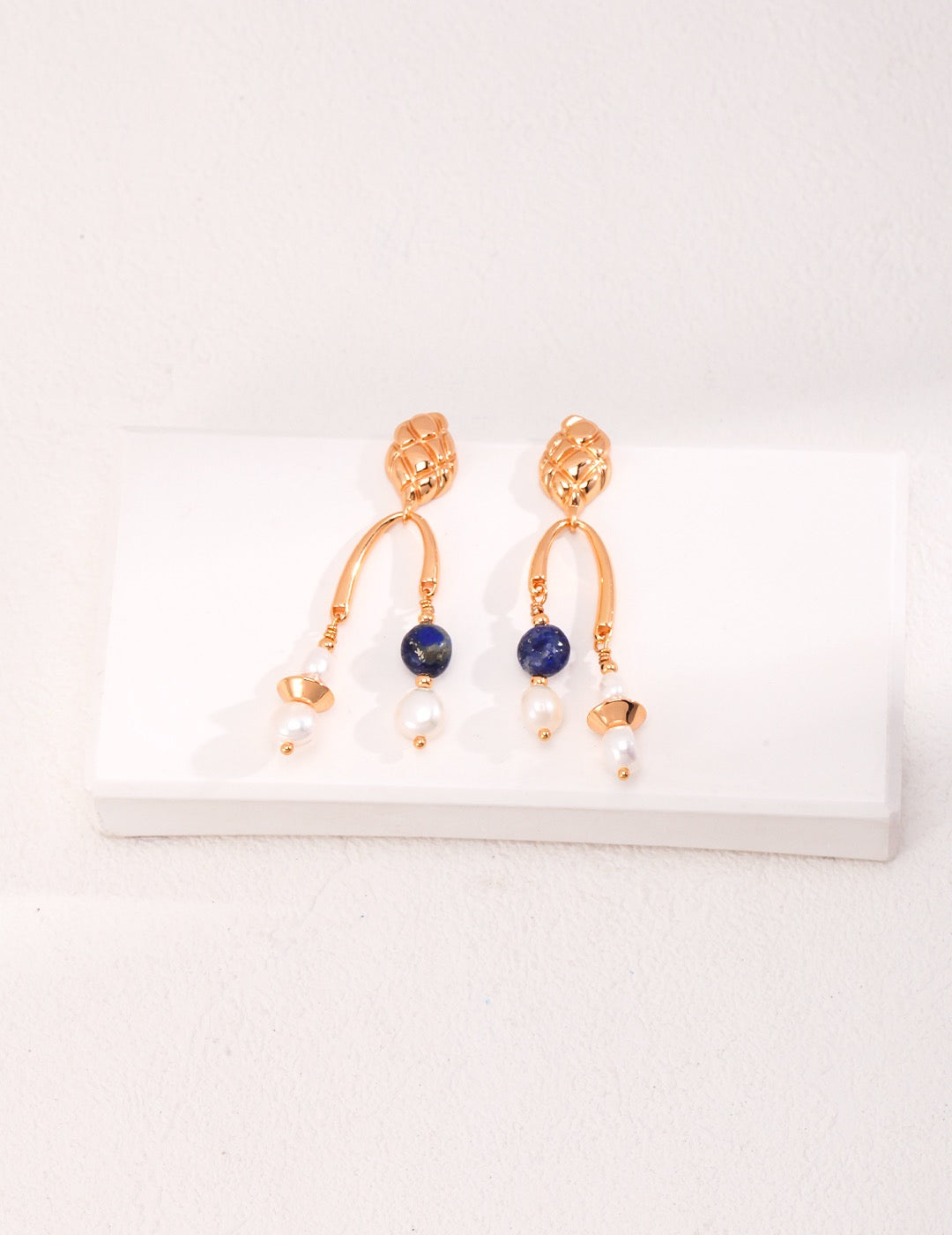 Lapis Lazuli & Freshwater Pearls Earrings
