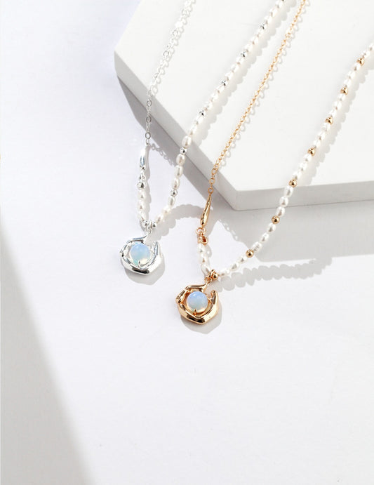 Opal & Pearl Necklace - Nature’s Guardian Collection